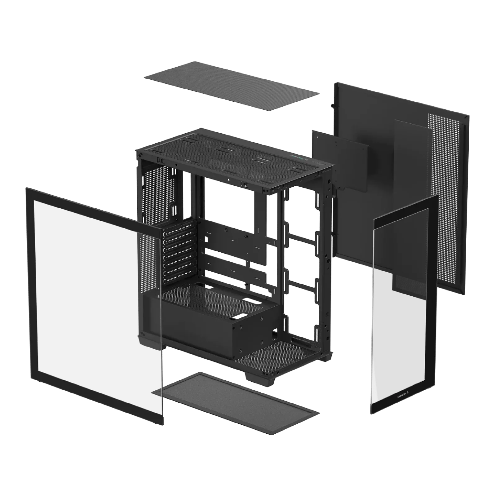 DEEPCOOL CG580 Panoramic Single Chamber ATX Computer Case Black