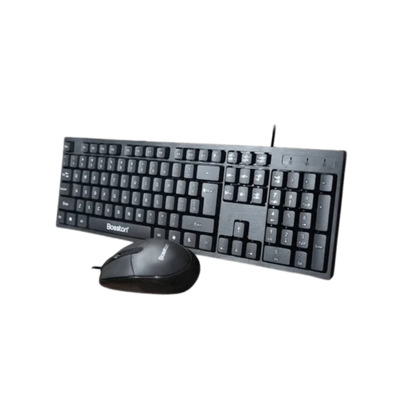 BOSSTON D5200 Wired Keyboard Mouse Combo