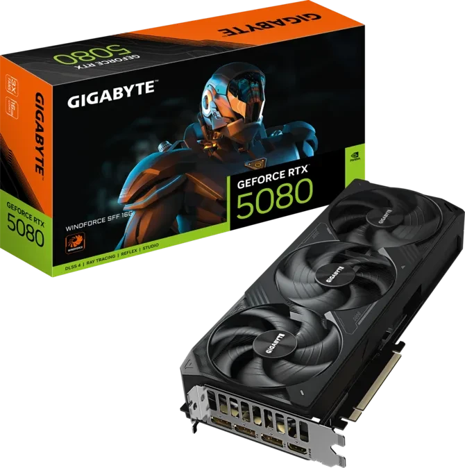 GIGABYTE GeForce RTX 5080 WINDFORCE SFF 16G Graphics Card