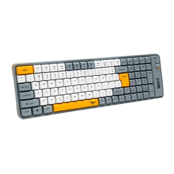 Alcatroz Tetriz Air 3 Multi-Device Rechargeable Keyboard (White)
