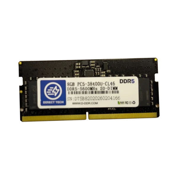 DIRECT TECH 8GB DDR5 5600MHz SO-DIMM LAPTOP RAM