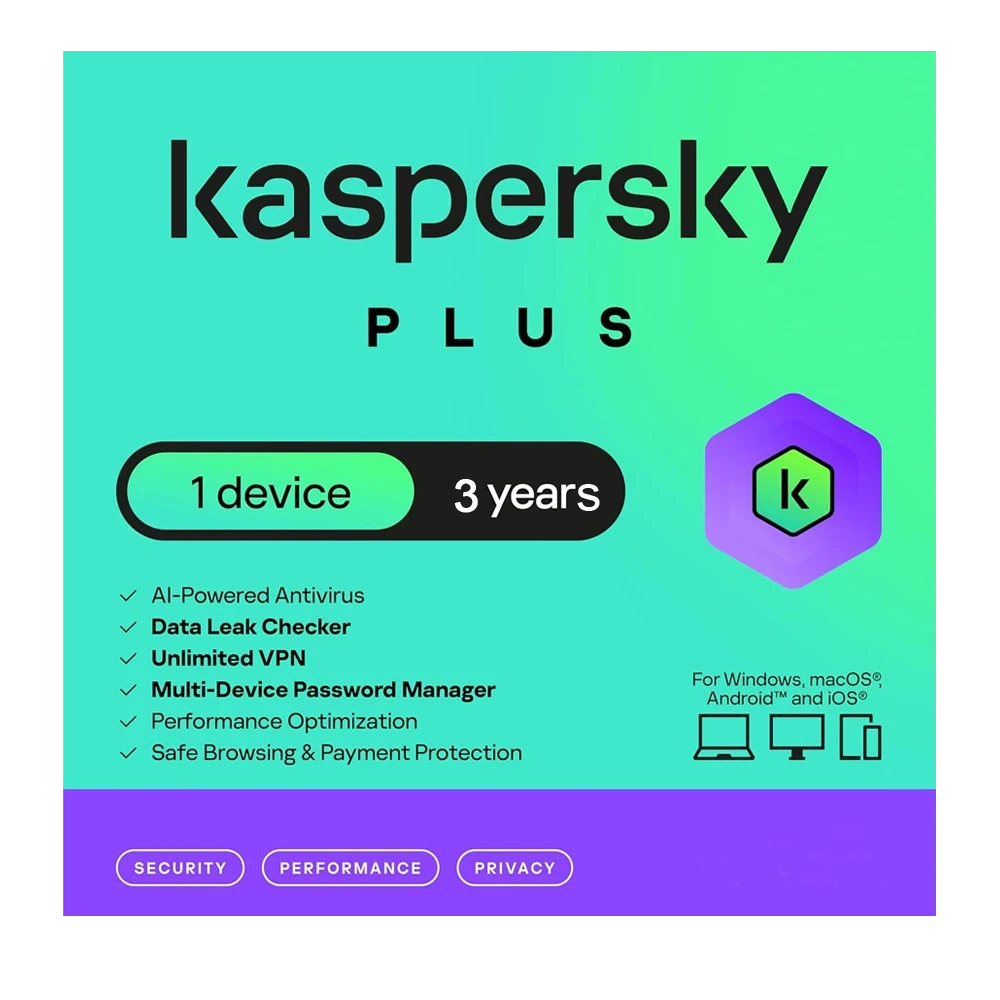 Kaspersky Plus Internet Security – 1 Device | 3 Years